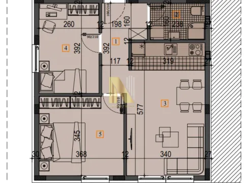 Prodaja, dvosoban stan, 50m², Adice, Novi Sad Sve Podlokacije