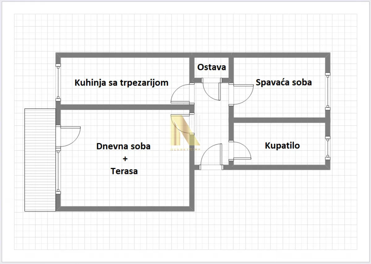 Prodaja, dvosoban stan, 48m², Podbara, Novi Sad Sve Podlokacije