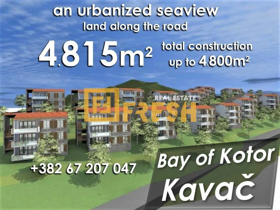 Prodaja, plac, 4815m², Kotor, Crna Gora