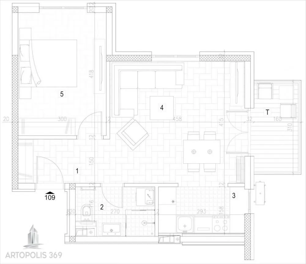 Sale, two bedroom apartment, 50m², Veliki Mokri Lug, Zvezdara Sve Podlokacije
