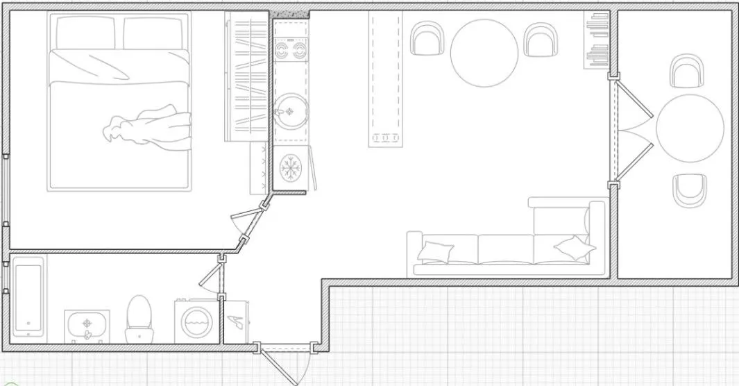 Sale, one bedroom apartment, 38m², Bečići, Budva