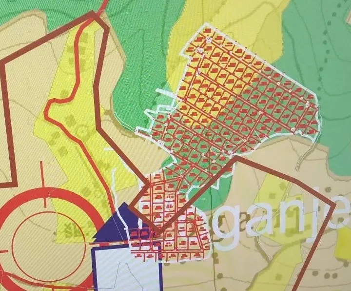 Katastarska karta koja prikazuje lokaciju i granice parcele.