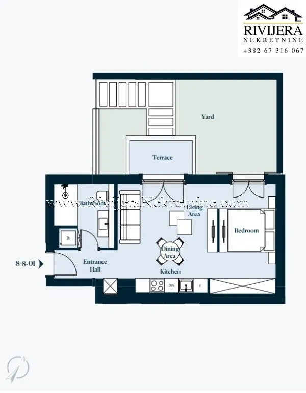 Prodaja, stan, 45m², Tivat, Crna Gora