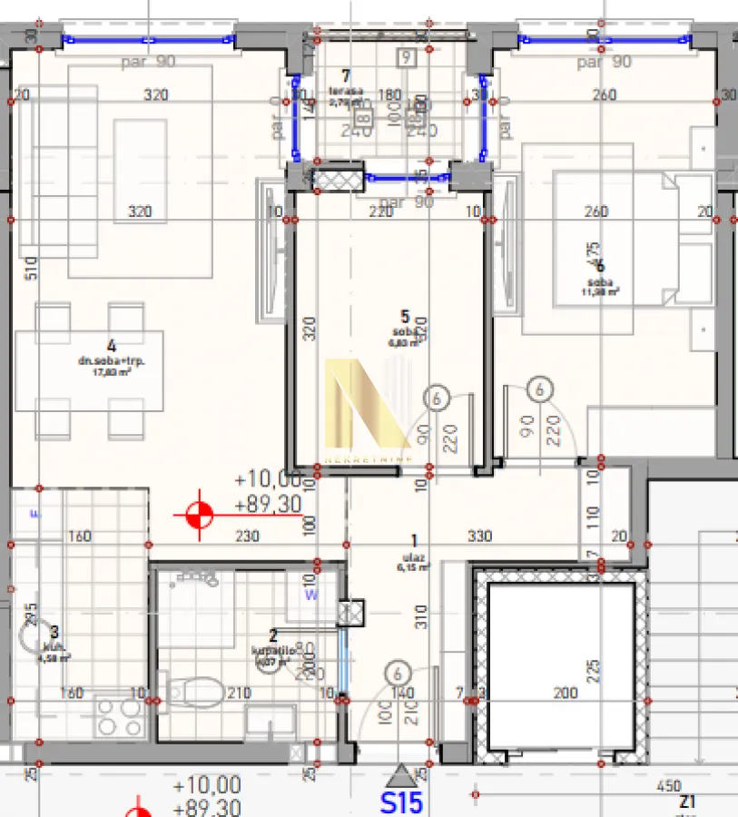 Prodaja, dvosoban stan, 54m², Telep, Novi Sad Sve Podlokacije