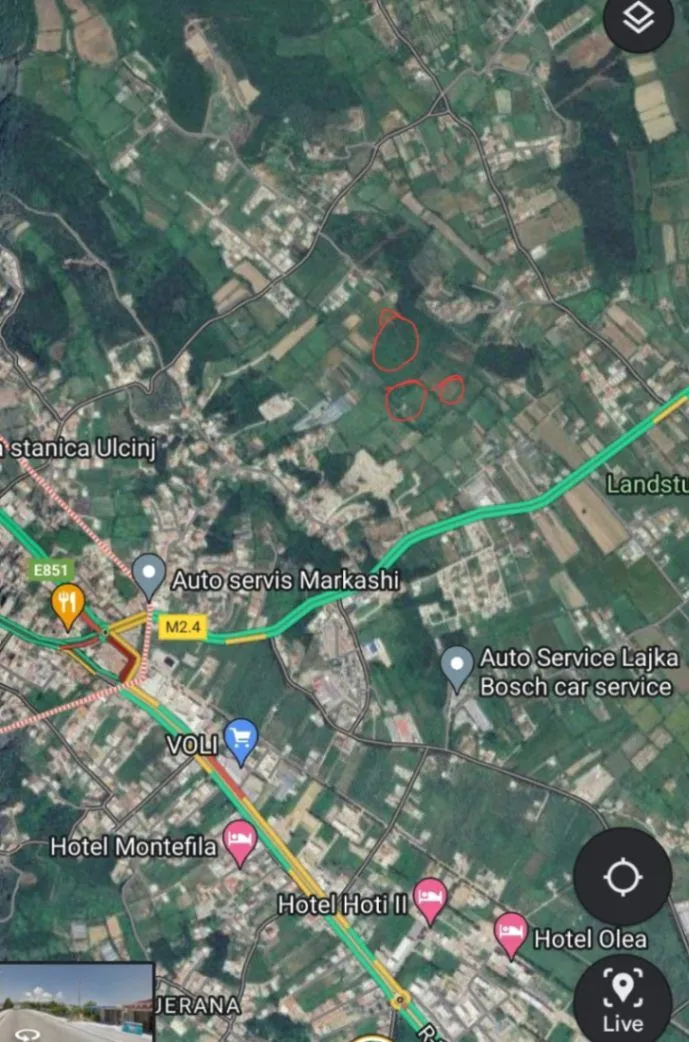 Prodaja, plac, 8683m², Kodre, Ulcinj