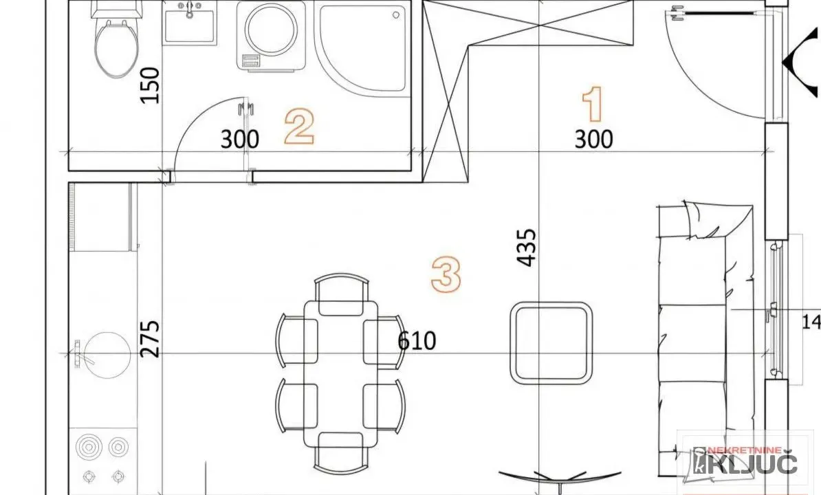 Sale, studio apartment, 26m², Veternička rampa, Novi Sad Sve Podlokacije