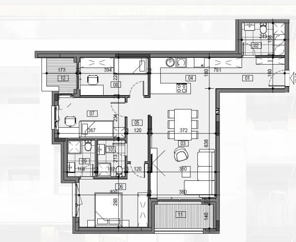 Prodaja, četvorosoban stan, 92m², Palilula, Niš