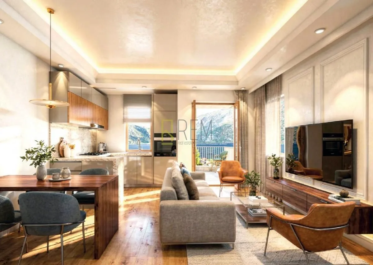 Prodaja, jednosoban stan, 49m², Risan, Kotor