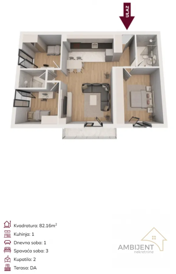 Prodaja, četvorosoban stan, 77m², Banjica, Voždovac Sve Podlokacije