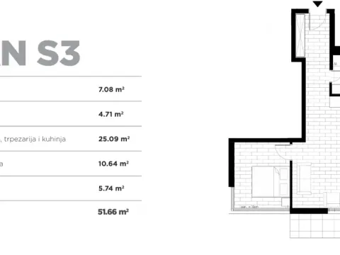 Prodaja, dvosoban stan, 51m², Centar Sve Podlokacije, Beograd - image 2