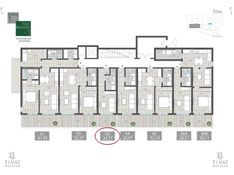 Sale, studio apartment, 25m², Centar, Tivat - image 7