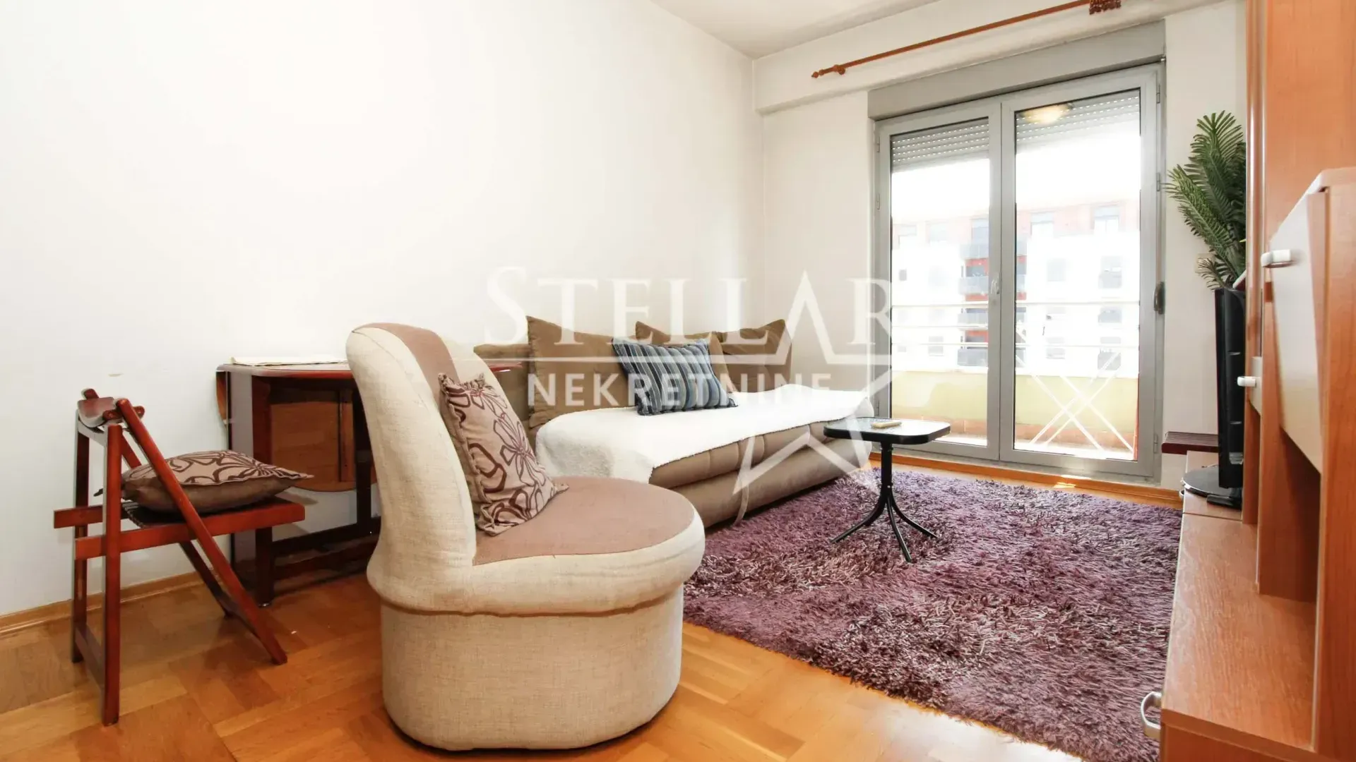 Rent, one bedroom apartment, 38m², 1 maj, Podgorica