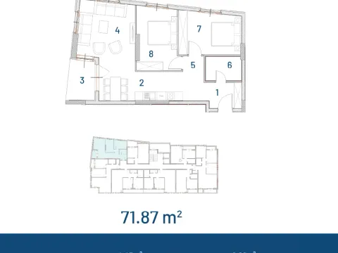 Sale, two bedroom apartment, 72m², Ilino, Bar - image 4