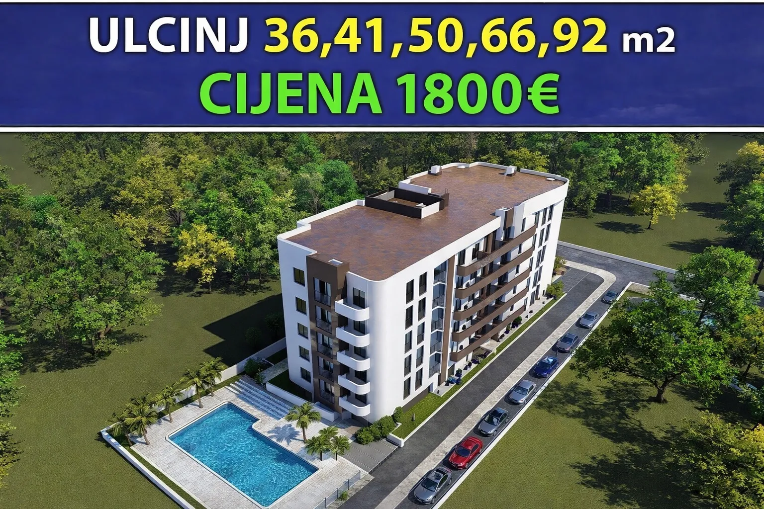 Prodaja, jednosoban stan, 45m², Velika Plaža, Ulcinj