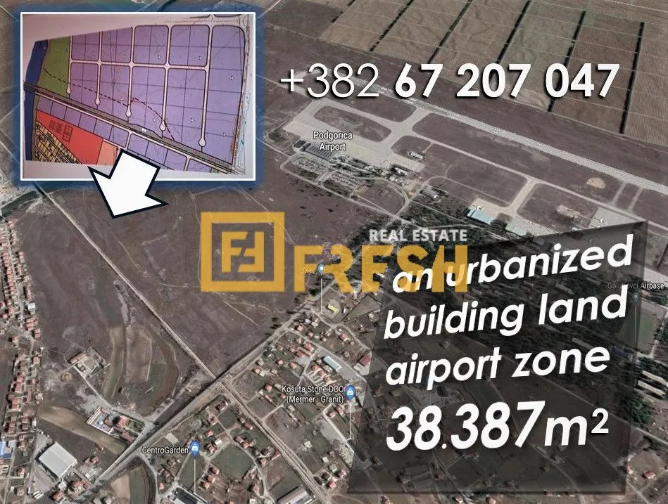 Prodaja, plac, 38387m², Ostalo, Podgorica