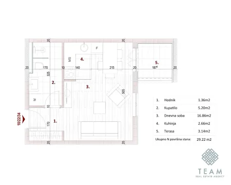 Sale, studio apartment, 29m², Zagorič, Podgorica - image 3