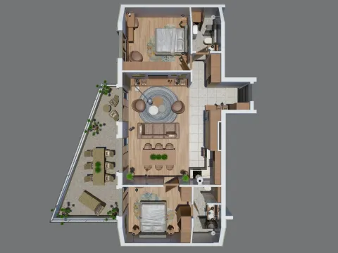 Sale, two bedroom apartment, 104m², Zabjelo, Podgorica - image 3