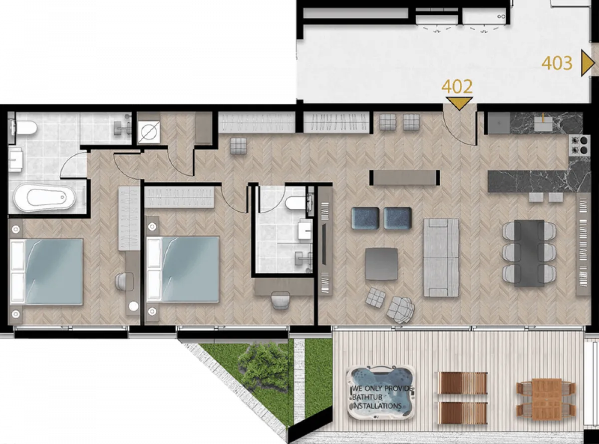 Prodaja, dvosoban stan, 116m², Tivat, Crna Gora