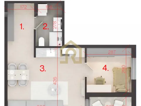 Prodaja, dvosoban stan, 43m², Brace Jerković, Voždovac Sve Podlokacije - image 3