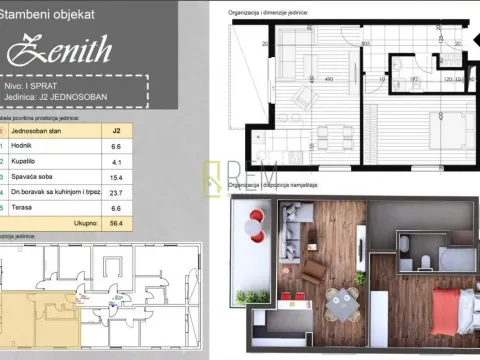 Prodaja, jednosoban stan, 53m², Momišići, Podgorica - image 7