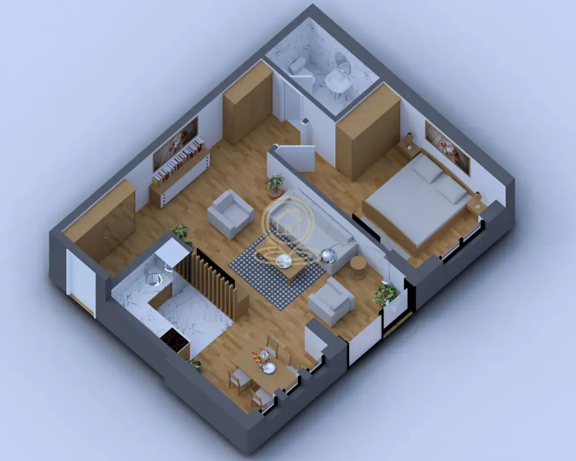 Sale, one bedroom apartment, 48m², Centar, Vrnjačka Banja