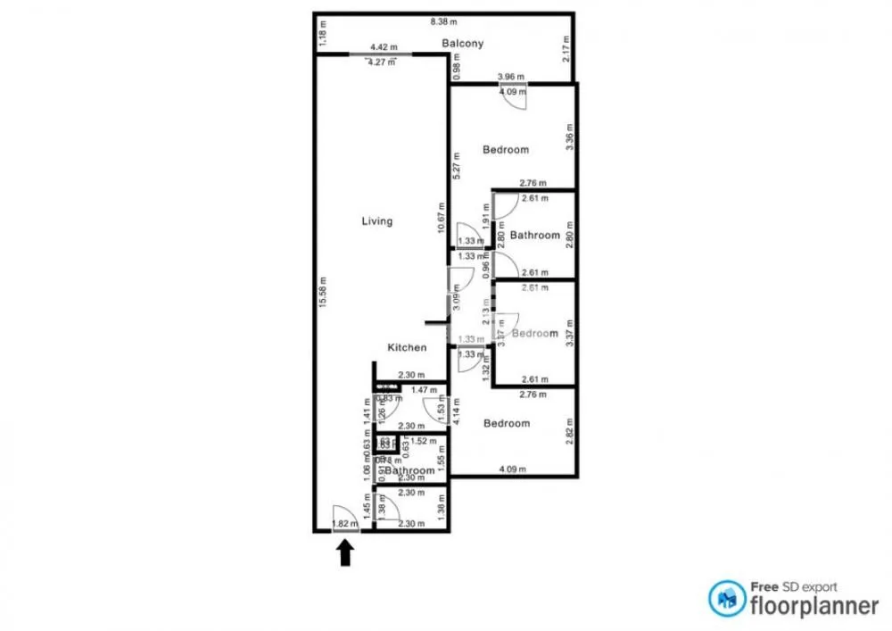 Sale, four bedroom apartment, 125m², Autokomanda, Voždovac Sve Podlokacije