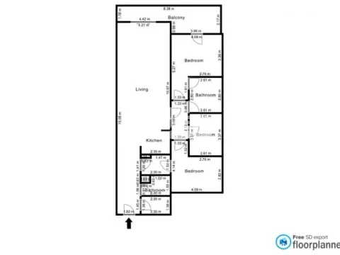 Sale, four bedroom apartment, 125m², Autokomanda, Voždovac Sve Podlokacije - image 12