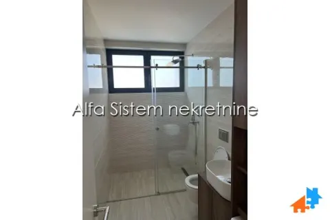 Modern bathroom with a walk-in shower, washbasin, and toilet. - image 17