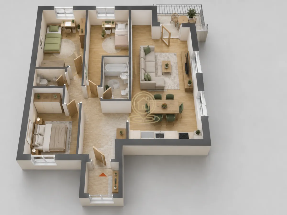 Prodaja, četvorosoban stan, 80m², Mala vaga, Kragujevac