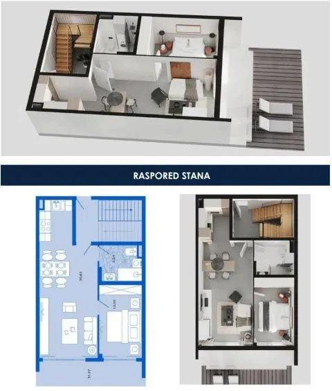 Sale, one bedroom apartment, 79m², Tivat, Crna Gora