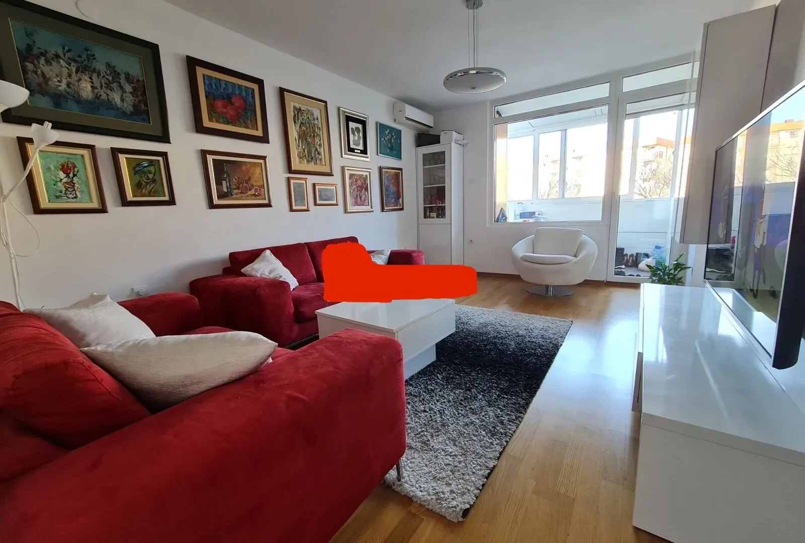 Rent, two bedroom apartment, 76m², Blok 6, Podgorica