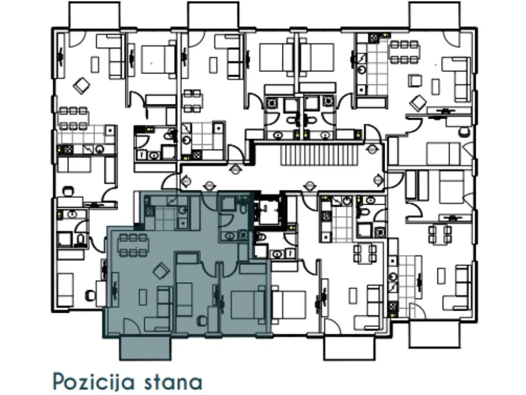 Sale, three bedroom apartment, 67m², Altina, Beograd