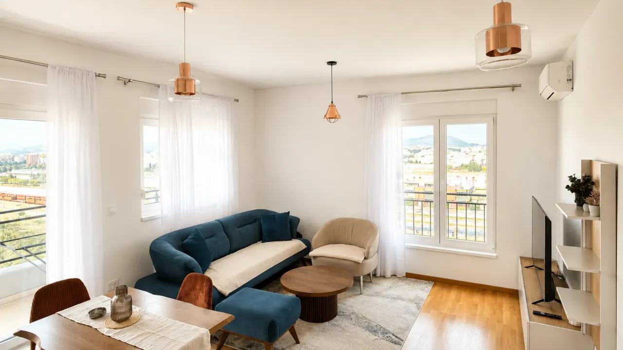 Rent, two bedroom apartment, 65m², Stari Aerodrom, Podgorica