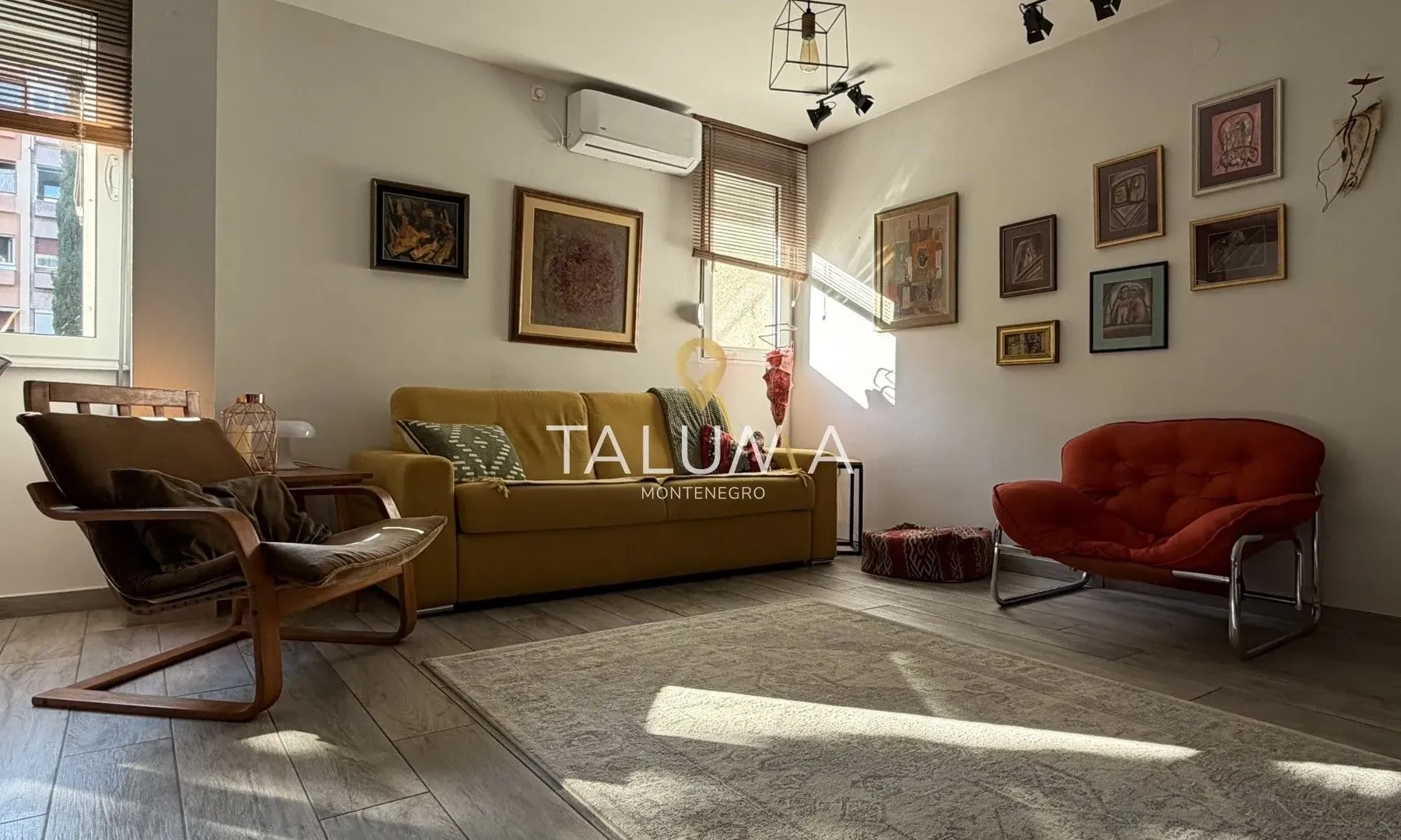 Rent, one bedroom apartment, 60m², Blok 5, Podgorica