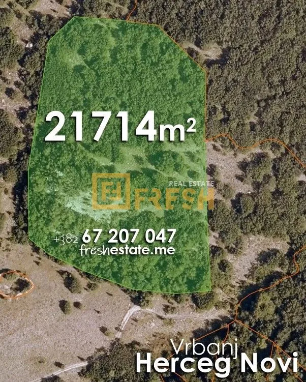 Prodaja, plac, 21714m², Herceg Novi, Crna Gora