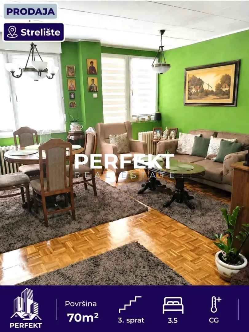 Prodaja, trosoban stan, 70m², Strelište, Pančevo