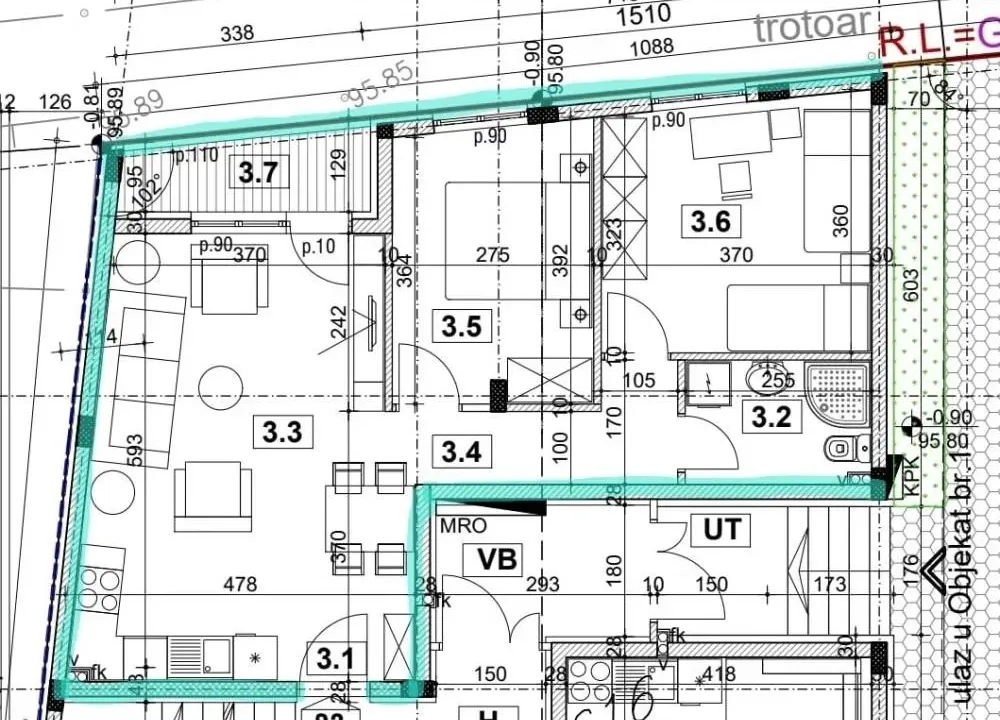 Sale, two bedroom apartment, 61m², Zemun Gornji Grad, Zemun Sve Podlokacije