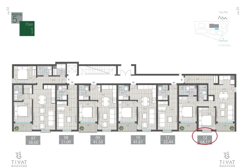 Prodaja, dvosoban stan, 68m², Centar, Tivat - image 9
