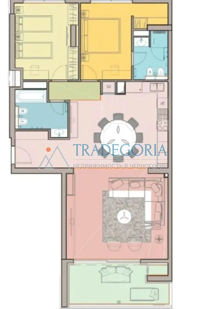 Prodaja, dvosoban stan, 107m², Rafailovići, Budva