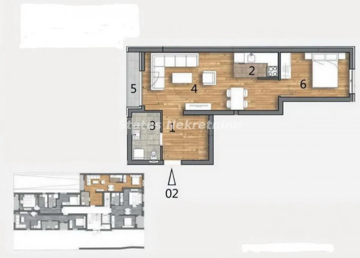 Prodaja, dvosoban stan, 45m², Telep, Novi Sad Sve Podlokacije