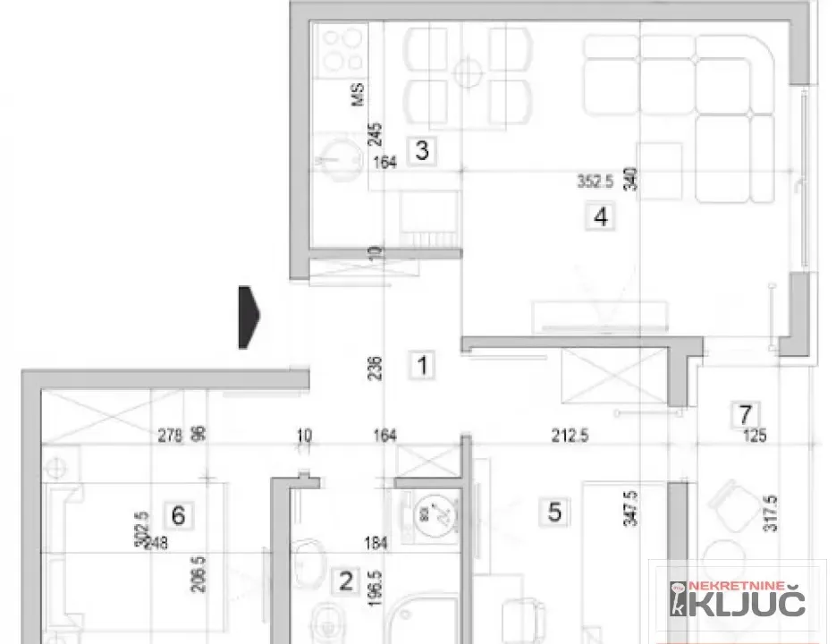 Prodaja, dvosoban stan, 43m², Adice, Novi Sad Sve Podlokacije