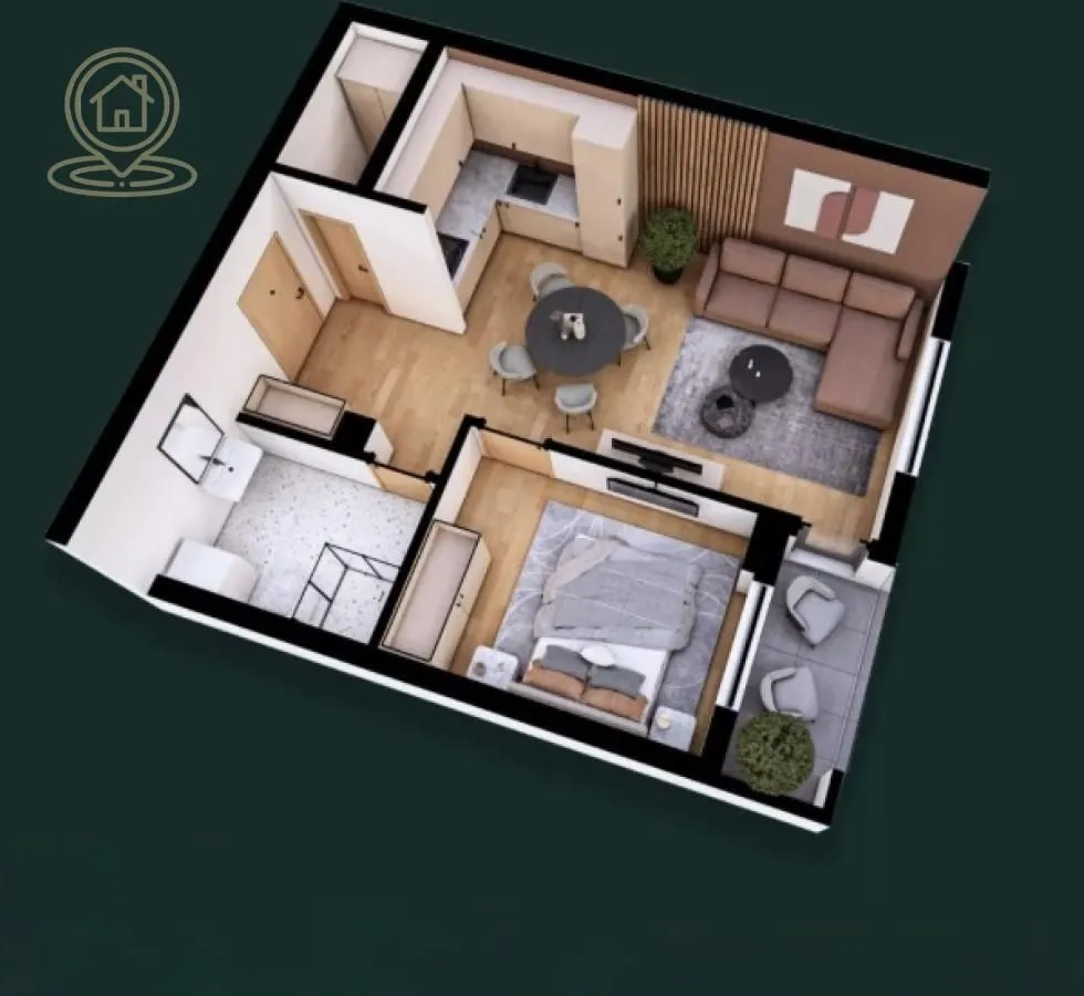 Prodaja, dvosoban stan, 43m², Petrovaradin, Novi Sad