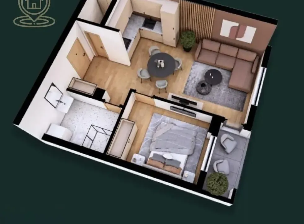 Prodaja, dvosoban stan, 43m², Petrovaradin, Novi Sad