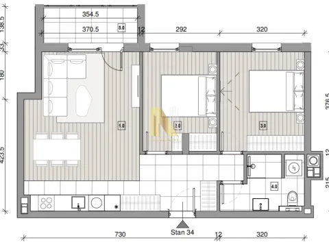 Prodaja, trosoban stan, 65m², Nova Pazova, Stara Pazova - image 2