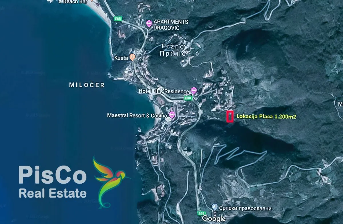 Prodaja, plac, 1200m², Budva, Crna Gora