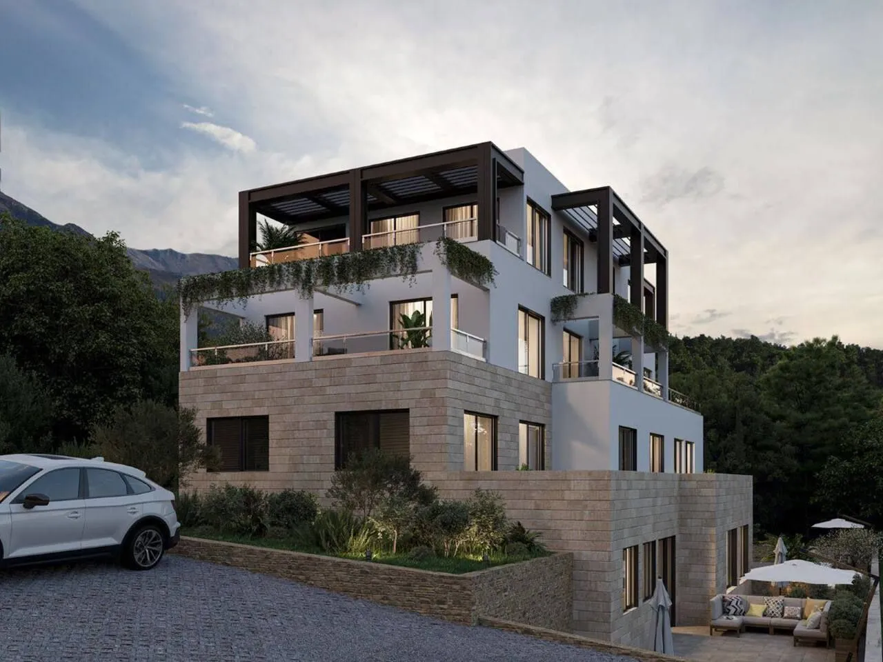 Prodaja, dvosoban stan, 90m², Mrčevac, Tivat