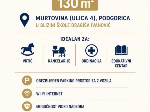 Rent, office space, 130m², Murtovina, Podgorica - image 2