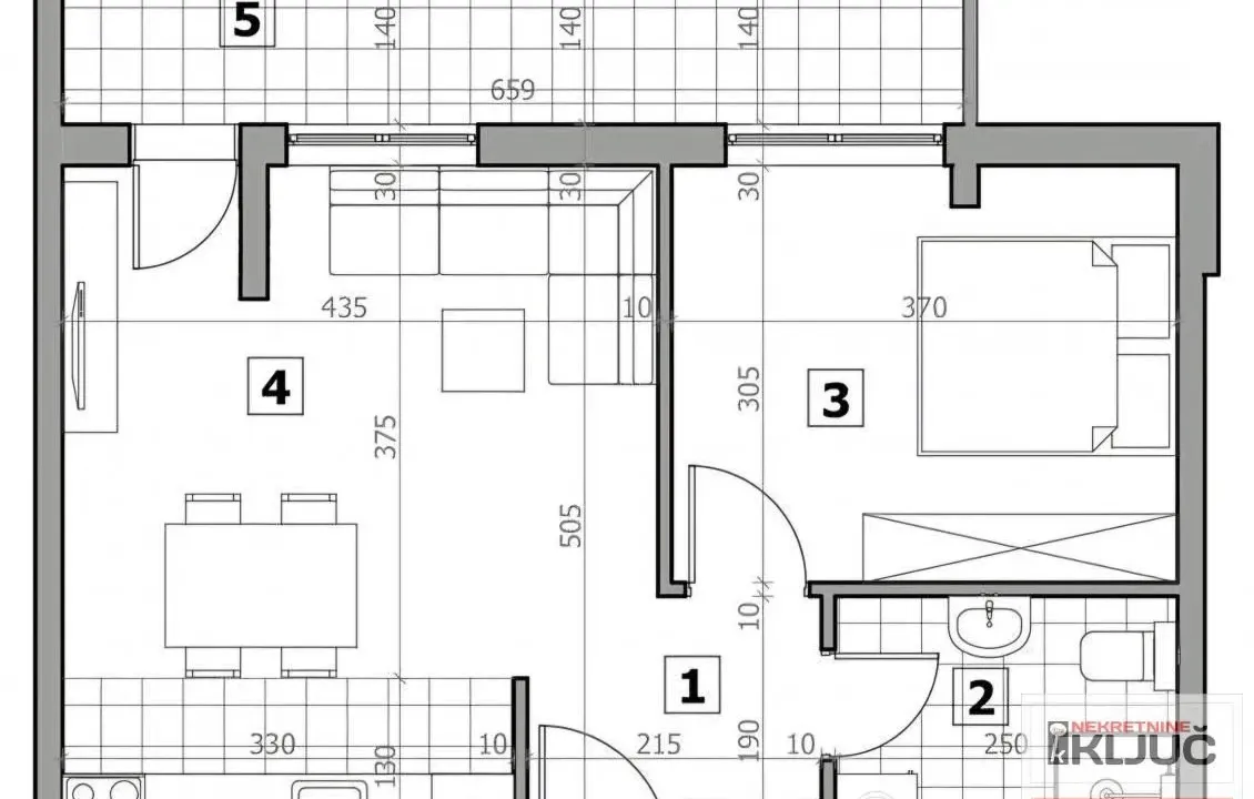 Prodaja, dvosoban stan, 49m², Sremska Kamenica, Petrovaradin