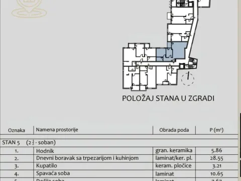 Sale, two bedroom apartment, 59m², Medijana, Niš - image 2