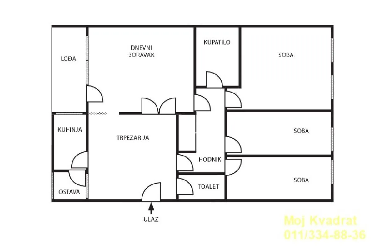 Prodaja, četvorosoban stan, 83m², Cerak Vinogradi, Beograd